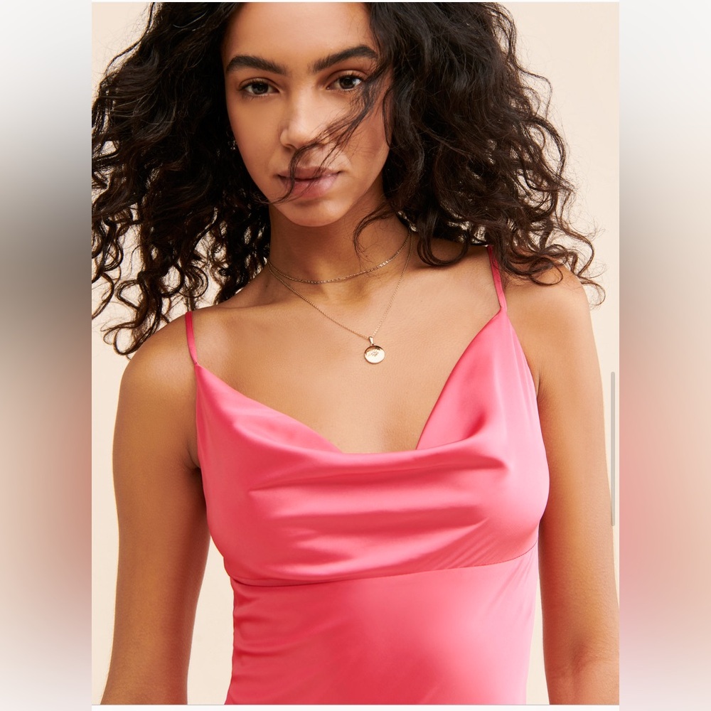 Anthropologie Adelyn Rae Faith Slip Dress in Pink Size Medium - Picture 3 of 7